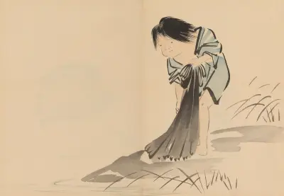 Zeshin iboku tairyūkyo gafu, Pl.03 av Shibata Zeshin