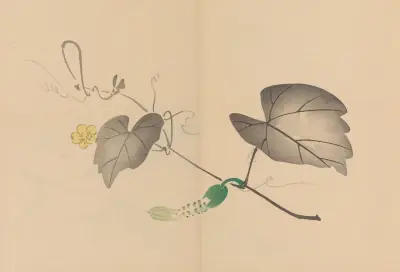 Zeshin iboku tairyūkyo gafu, Pl.04 av Shibata Zeshin