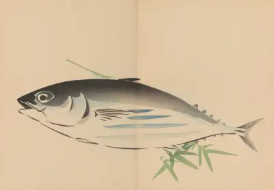 Zeshin iboku tairyūkyo gafu, Pl.05 av Shibata Zeshin