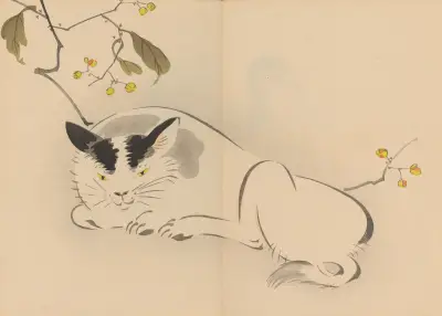 Zeshin iboku tairyūkyo gafu, Pl.08 av Shibata Zeshin
