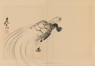 Zeshin iboku tairyūkyo gafu, Pl.12 av Shibata Zeshin