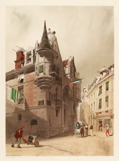 Hôtel de Sens, Paris av Thomas Shotter Boys