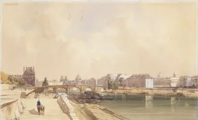 Pont-Royal 1833 av Thomas Shotter Boys