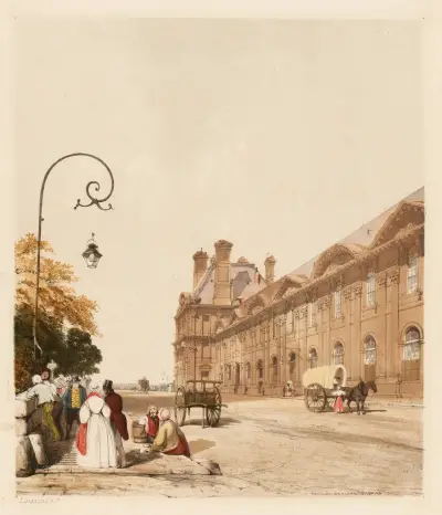 Pavillon de Flore, Tuileries. – nr 1 av Thomas Shotter Boys