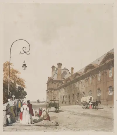 Pavillon de Flore, Tuileries, 1839 – nr 1 av Thomas Shotter Boys