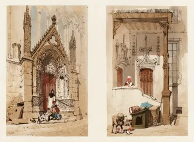 Porte Rouge, Notre-Dame, Paris et rue des Marmousets, Paris av Thomas Shotter Boys