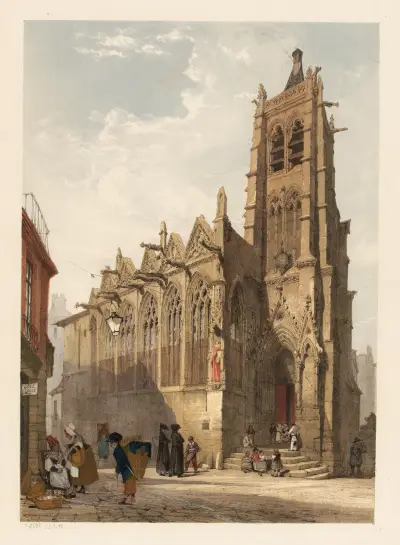 Saint-Séverin, Paris av Thomas Shotter Boys
