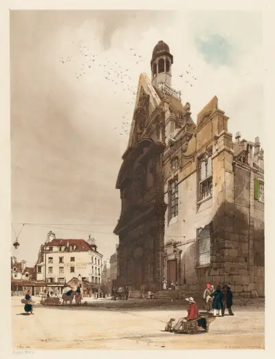 St Etienne du Mont, Paris av Thomas Shotter Boys