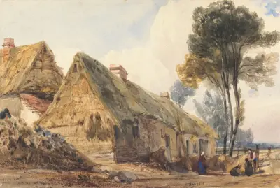 Vy vid Swiss Cottage, London av Thomas Shotter Boys