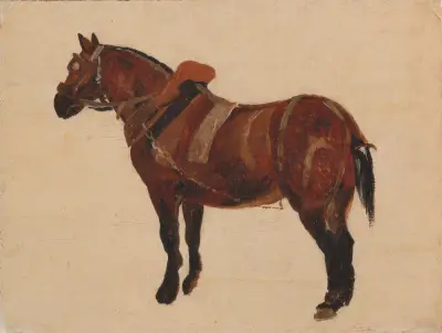 Study of a Working Horse av Thomas Sidney Cooper