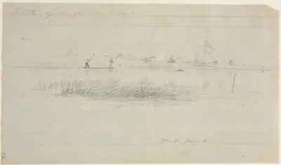 Eel Spearing at Setauket, Long Island, New York av William Sidney Mount