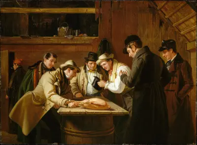 The Raffle (Raffling for the Goose) av William Sidney Mount