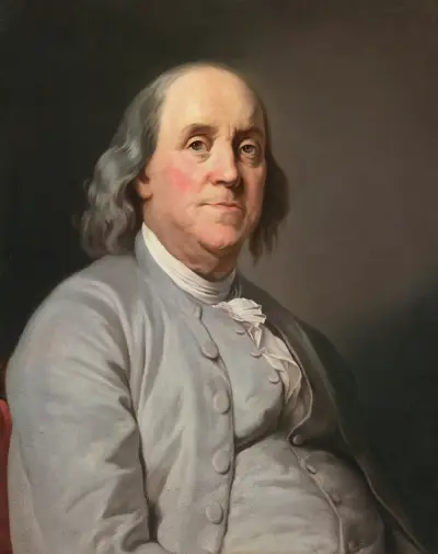 Portrait of Benjamin Franklin av Joseph Siffred Duplessis