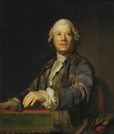 Portrait of Christoph Willibald Ritter von Gluck av Joseph Siffred Duplessis