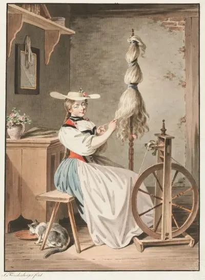 La Fileuse av Sigmund Freudenberger