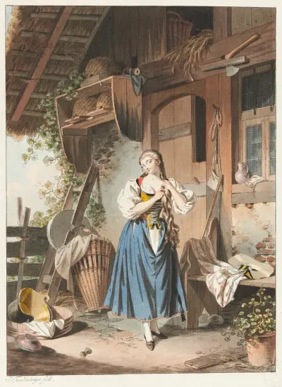 La Toilette Champêtre av Sigmund Freudenberger