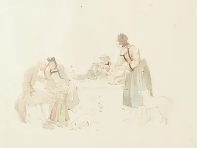 Die Rückkehr vom Markt, 1799 von Sigmund Freudenberger