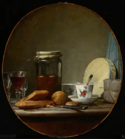 Jar of Apricots av Jean Siméon Chardin