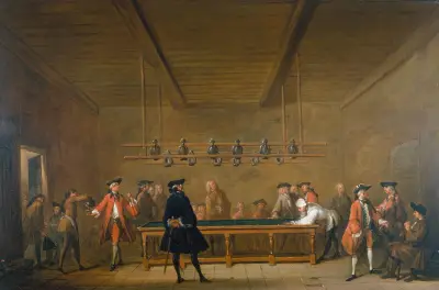La Partie de billard av Jean Siméon Chardin