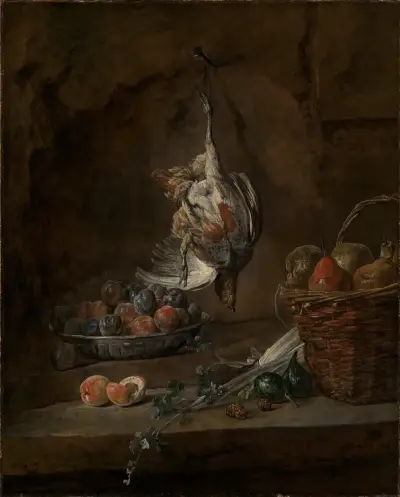 Still life with dead partridge av Jean Siméon Chardin