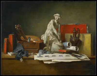 The attributes of the arts and the rewards which are accorded them av Jean Siméon Chardin