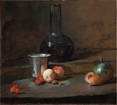 The Silver Goblet av Jean Siméon Chardin