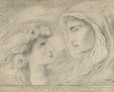 Döden väcker sömnen av Simeon Solomon