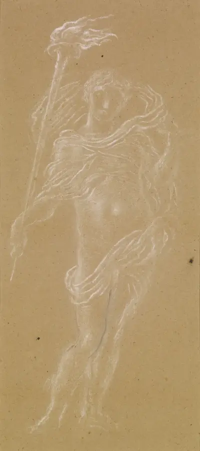 Hymen med fackla av Simeon Solomon