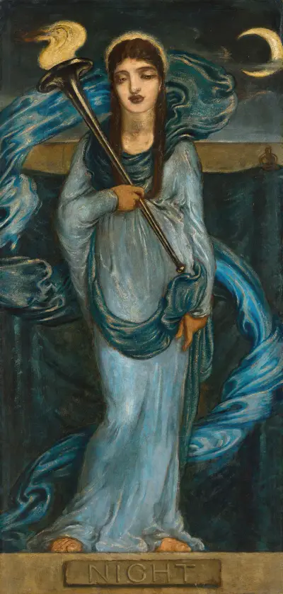 Night – nr 1 av Simeon Solomon