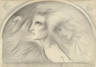 Paolo och Francesca da Rimini av Simeon Solomon
