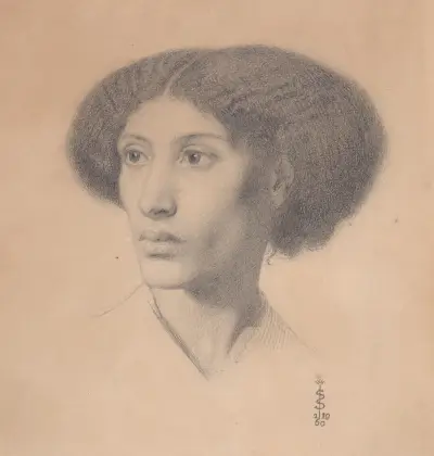 Porträtt av Fanny Eaton av Simeon Solomon