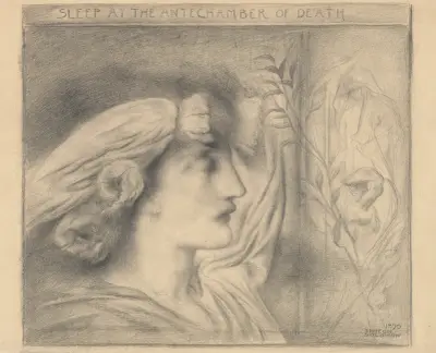 Sleep at the Antechamber of Death av Simeon Solomon