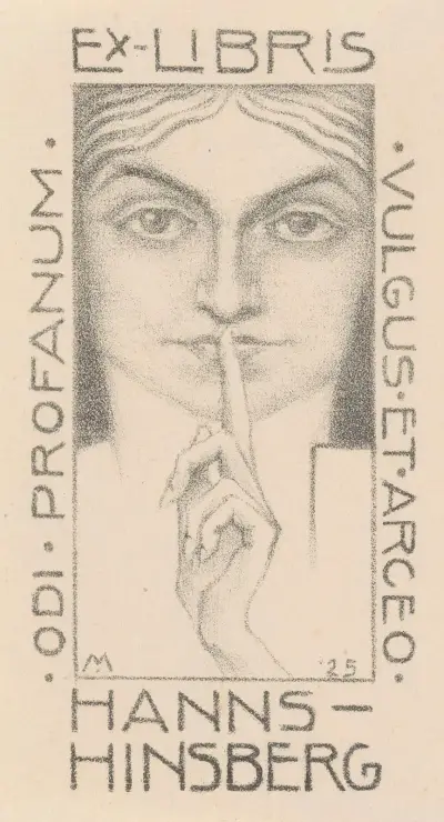 Ex libris van Hanns-Hinsberg von Simon Moulijn