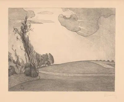 Glooiend landschap Geloof av Simon Moulijn