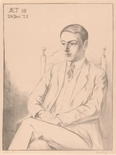 Portret van Eco Moulijn av Simon Moulijn
