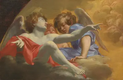 Návrh na hlavní oltář v bazilice svatého Petra, 1625 – Nr. 2, Simon Vouet