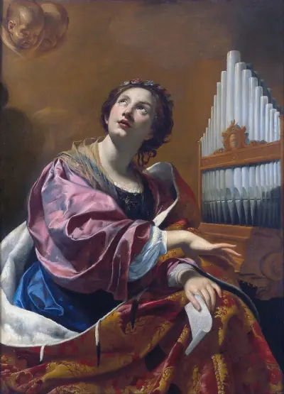 Saint Cecilia av Simon Vouet
