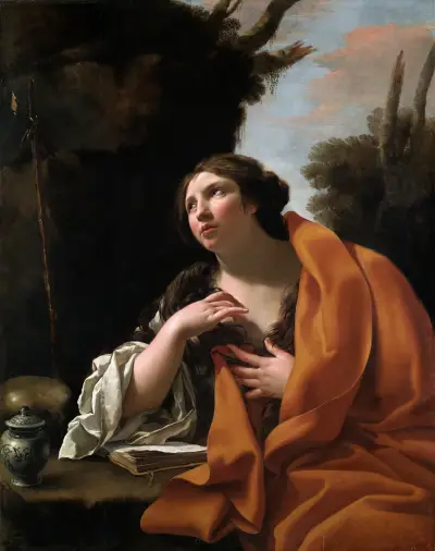 Saint Mary Magdalen av Simon Vouet