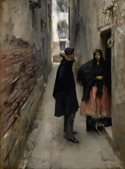 A Street In Venice av John Singer Sargent