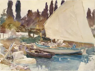 Boats, 1913 av John Singer Sargent