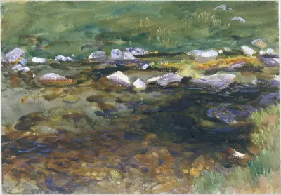 Brook and Meadow av John Singer Sargent