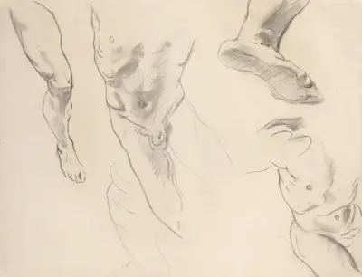 Figure Studies of a Nude Youth av John Singer Sargent