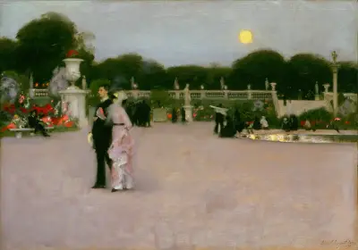 In The Luxembourg Gardens av John Singer Sargent