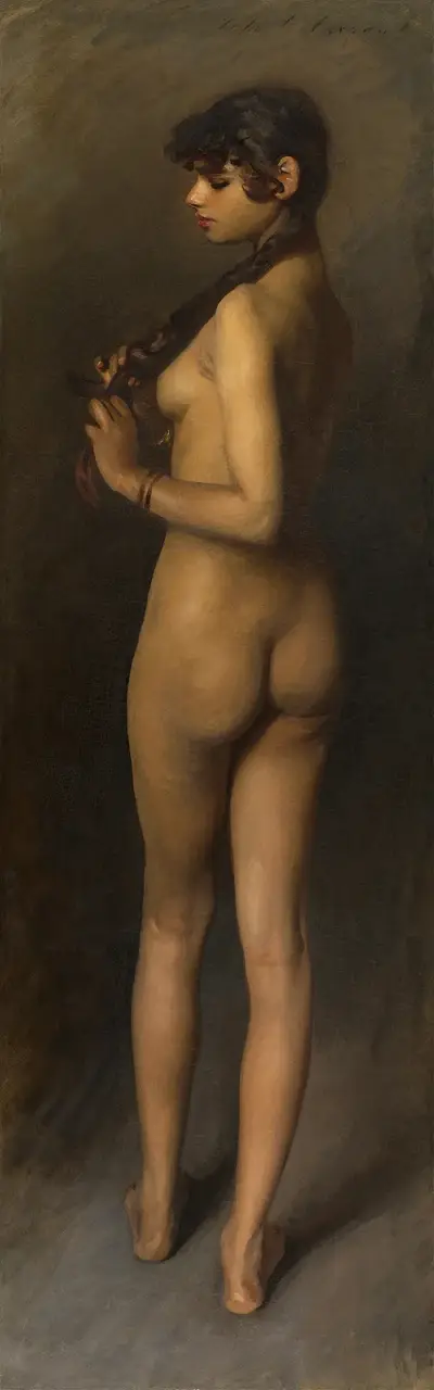 Life Study (Study of an Egyptian Girl) av John Singer Sargent