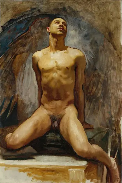 Nude Study of Thomas E. McKeller av John Singer Sargent