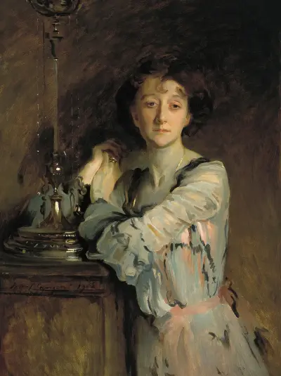 Portrait Of Adah Russell (Nee Williams) av John Singer Sargent