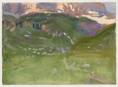 Sellar Alp, Dolomites av John Singer Sargent