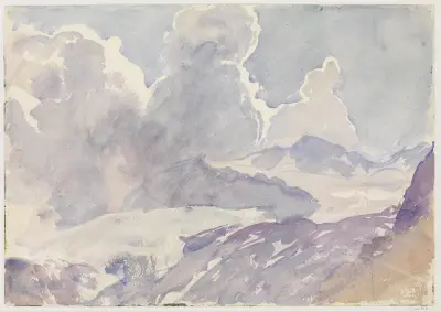 Sky and Mountains av John Singer Sargent