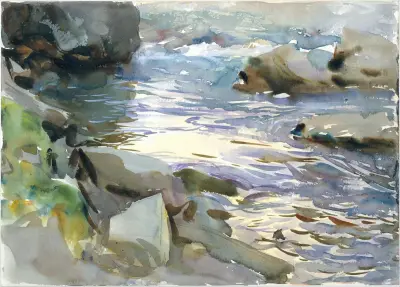 Stream and Rocks (circa 1901 –8) av John Singer Sargent