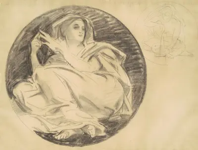 Studies for ‘Astronomy’ av John Singer Sargent